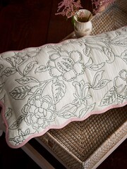 Joules Cream Juliette Rice Stitch Cushion - Image 4 of 5