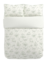 V&A Green Garden Of Love 100% Cotton Duvet Cover and Pillowcase Set - Image 3 of 5