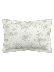 V&A Green Garden Of Love 100% Cotton Duvet Cover and Pillowcase Set - Image 4 of 5