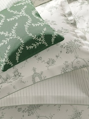 V&A Green Garden Of Love 100% Cotton Duvet Cover and Pillowcase Set - Image 5 of 5