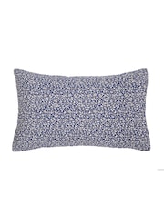 Joules Royal Blue Grove Floral Standard Pillowcase 100% Cotton Pair - Image 5 of 5