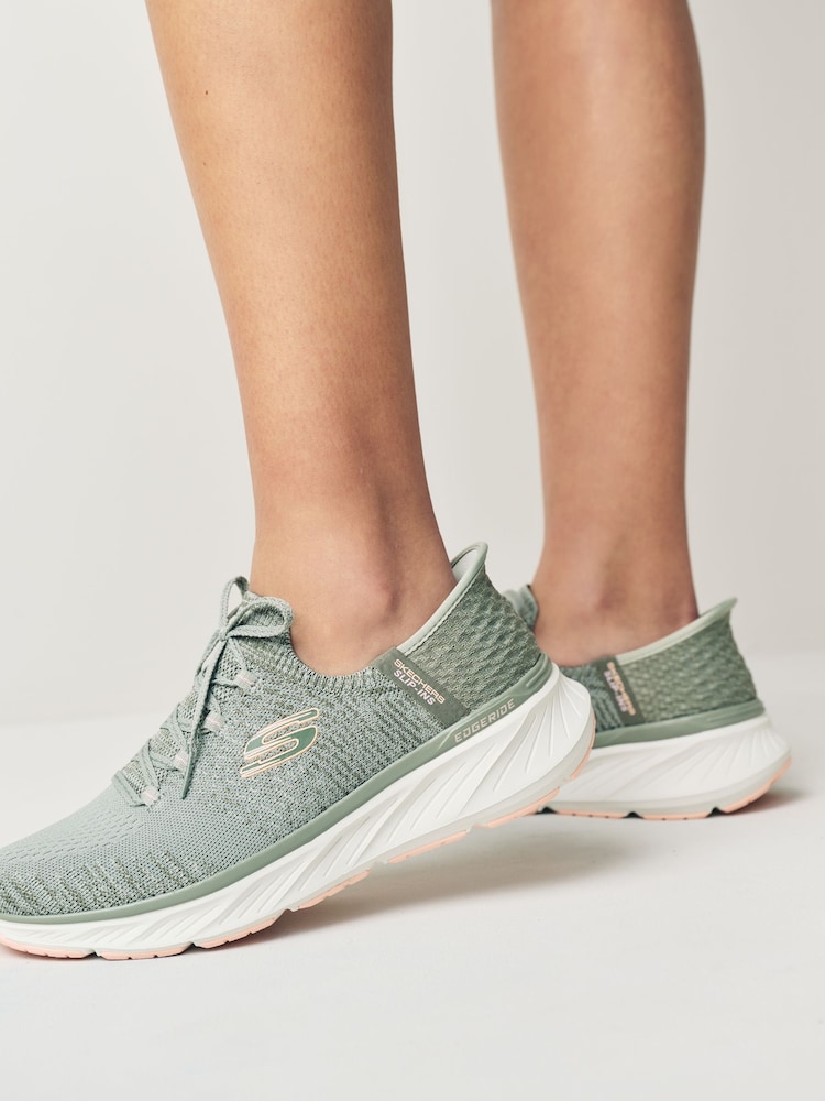 Gris - Zapatillas de corte holgado sin cordones Edgeride de Skechers - Imagen 1 de 6