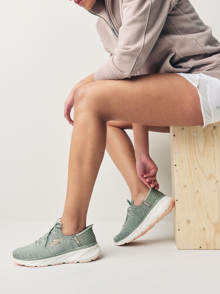 Gris - Zapatillas de corte holgado sin cordones Edgeride de Skechers - Imagen 2 de 6