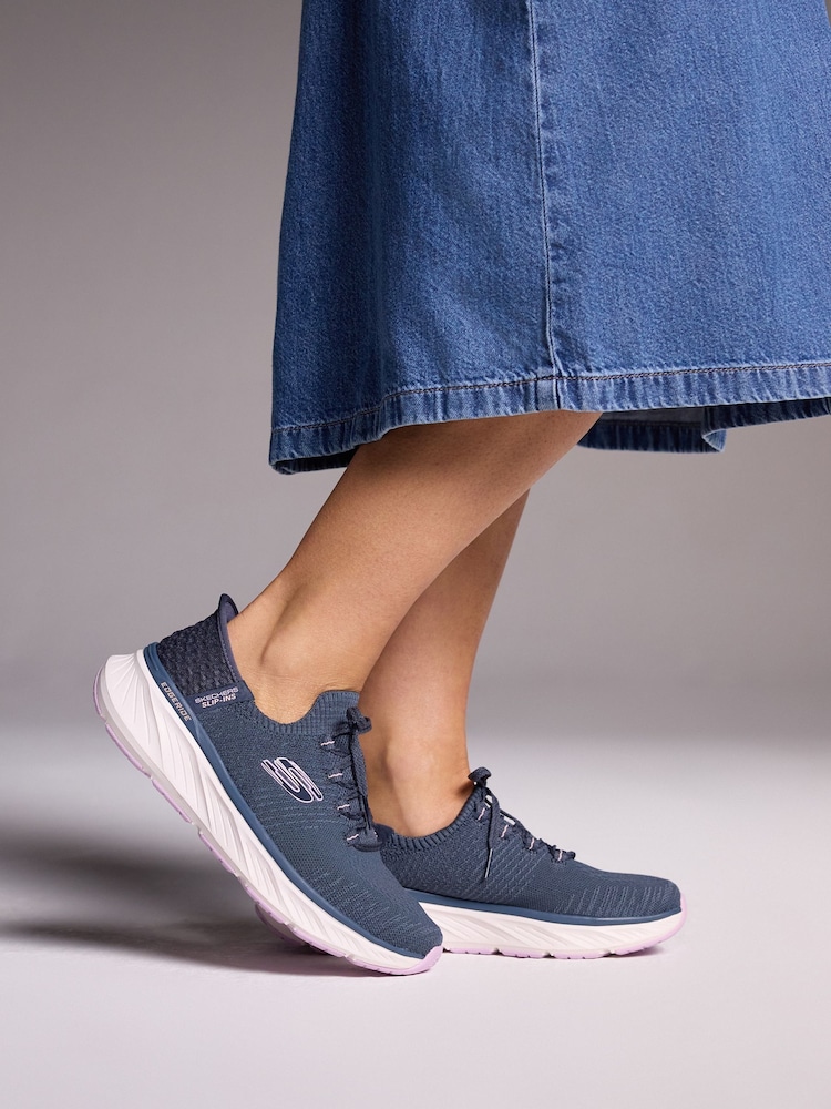 Azul marino - Zapatillas de corte holgado sin cordones Edgeride de Skechers - Imagen 1 de 7