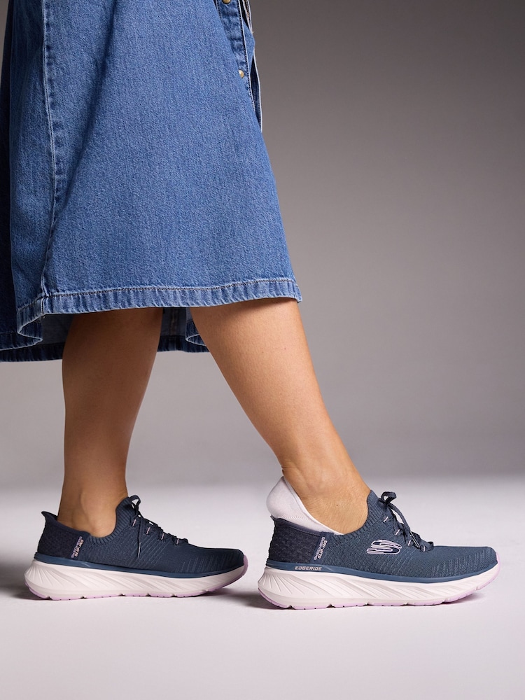 Azul marino - Zapatillas de corte holgado sin cordones Edgeride de Skechers - Imagen 2 de 7