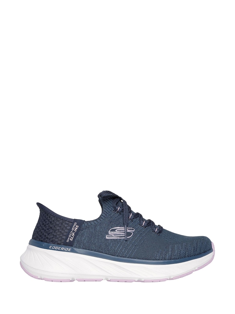Azul marino - Zapatillas de corte holgado sin cordones Edgeride de Skechers - Imagen 7 de 7