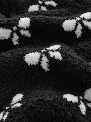 Black White Short Sleeve Crew Neck Bow Knitted Jumper - Image 6 of 6