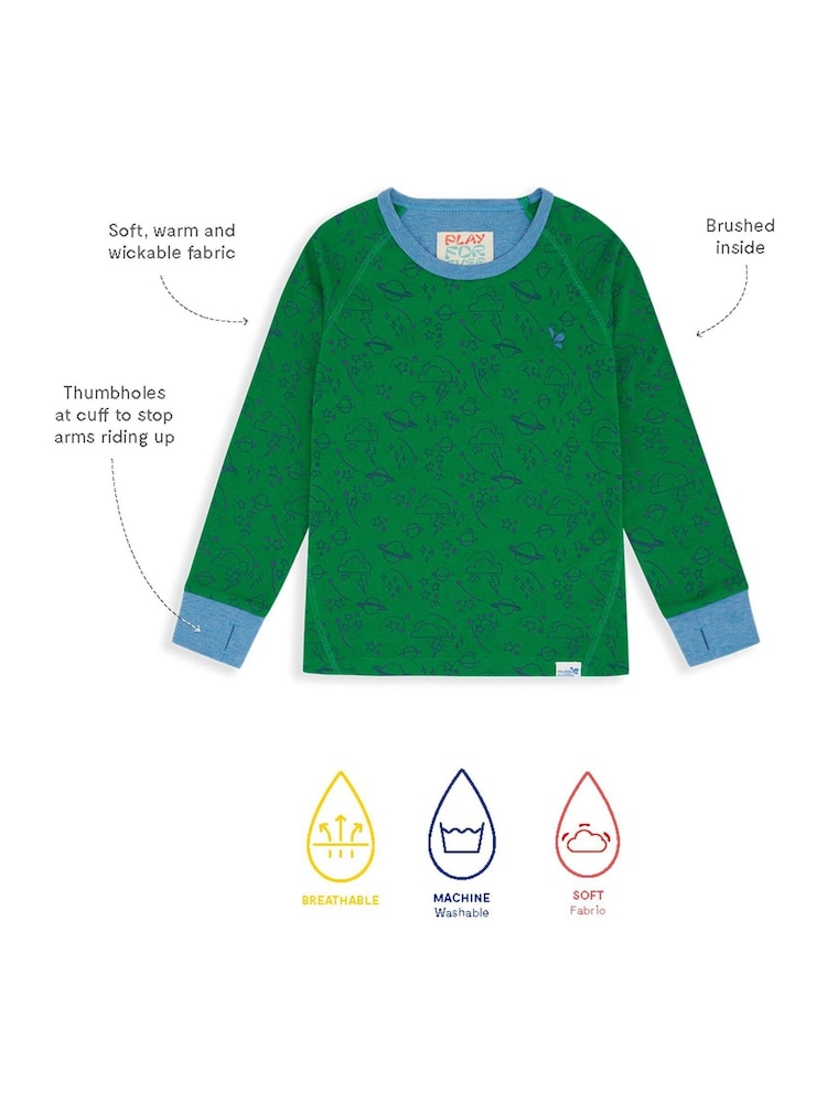 Muddy Puddles Green Sky Muddy Puddles Thermal Baselayer Top - Image 4 of 4