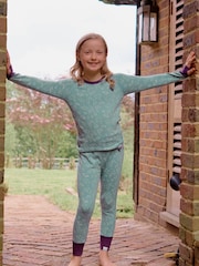 Muddy Puddles Sage Green Sky Muddy Puddles Thermal Baselayer Bottoms - Image 1 of 3
