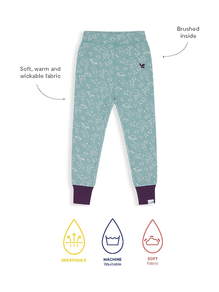 Muddy Puddles Sage Green Sky Muddy Puddles Thermal Baselayer Bottoms - Image 3 of 3