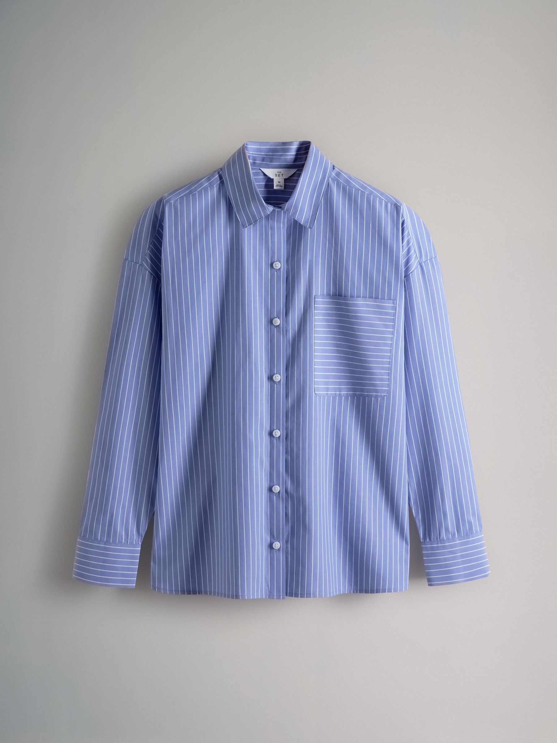 シャツ/ブラウス(長袖/七分) PRADA  STRIPED COTTON POPLIN BLOUSE 36 Prada Striped Cotton Poplin Shirt () IFCHIC.COM