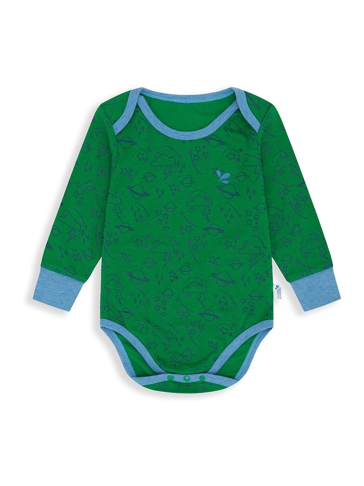 Muddy Puddles Green Sky Muddy Puddles Thermal Baselayer Babygrow - Image 1 of 2
