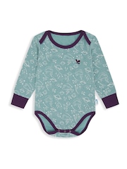 Muddy Puddles Sage Green Sky Muddy Puddles Thermal Baselayer Babygrow - Image 1 of 2