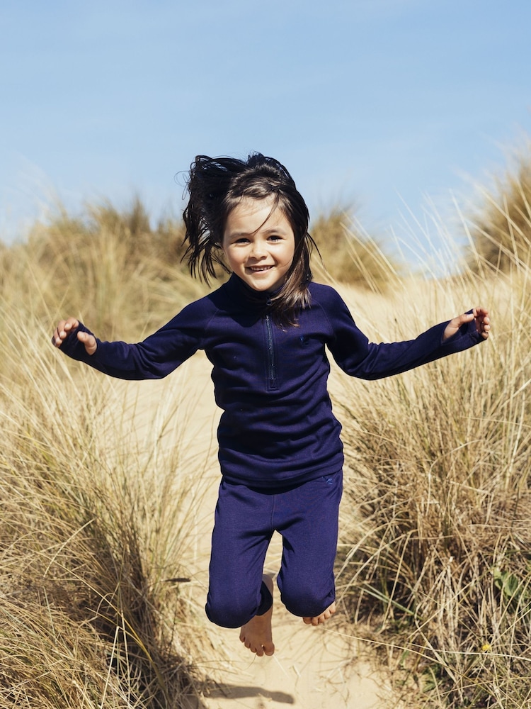 Muddy Puddles Navy Blue Muddy Puddles Thermal Baselayer Top - Image 1 of 3