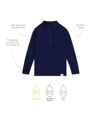 Muddy Puddles Navy Blue Muddy Puddles Thermal Baselayer Top - Image 3 of 3
