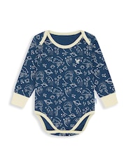Muddy Puddles Navy Sky Muddy Puddles Thermal Baselayer Babygrow - Image 1 of 2