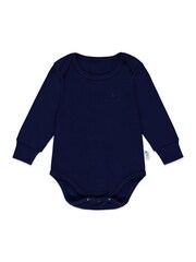 Muddy Puddles Navy Blue Muddy Puddles Thermal Baselayer Babygrow - Image 1 of 2