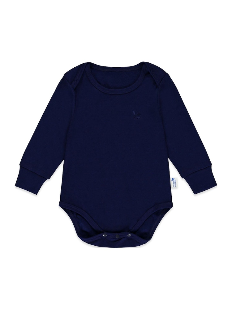 Muddy Puddles Navy Blue Muddy Puddles Thermal Baselayer Babygrow - Image 1 of 2
