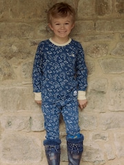 Muddy Puddles Navy Sky Muddy Puddles Thermal Baselayer Bottoms - Image 1 of 3
