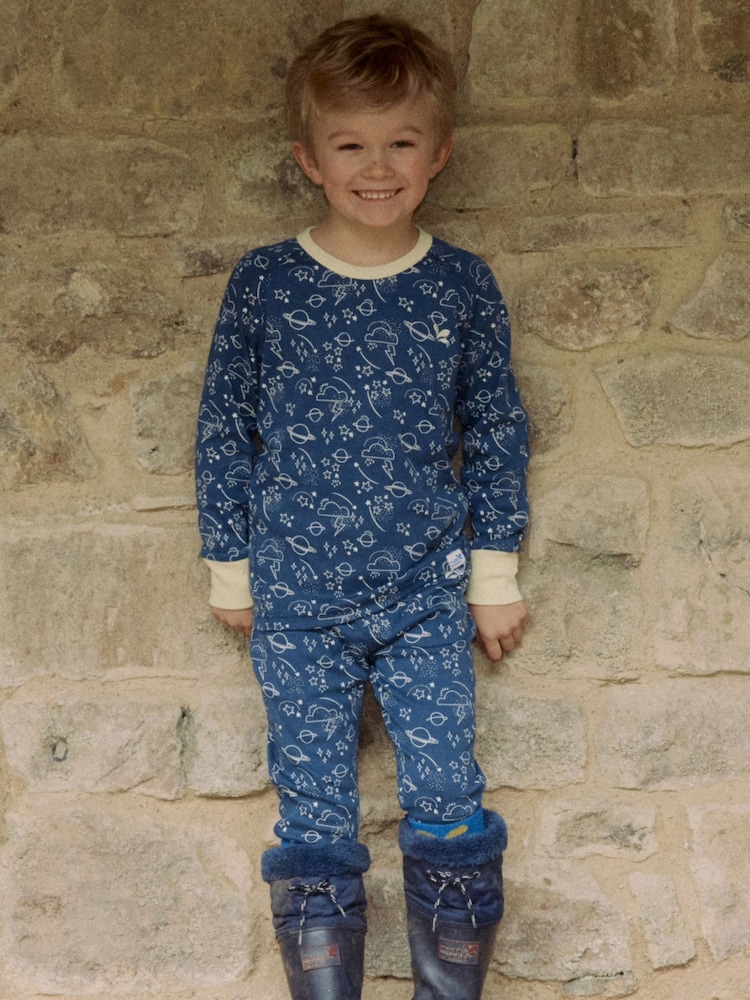 Muddy Puddles Navy Sky Muddy Puddles Thermal Baselayer Bottoms - Image 1 of 3