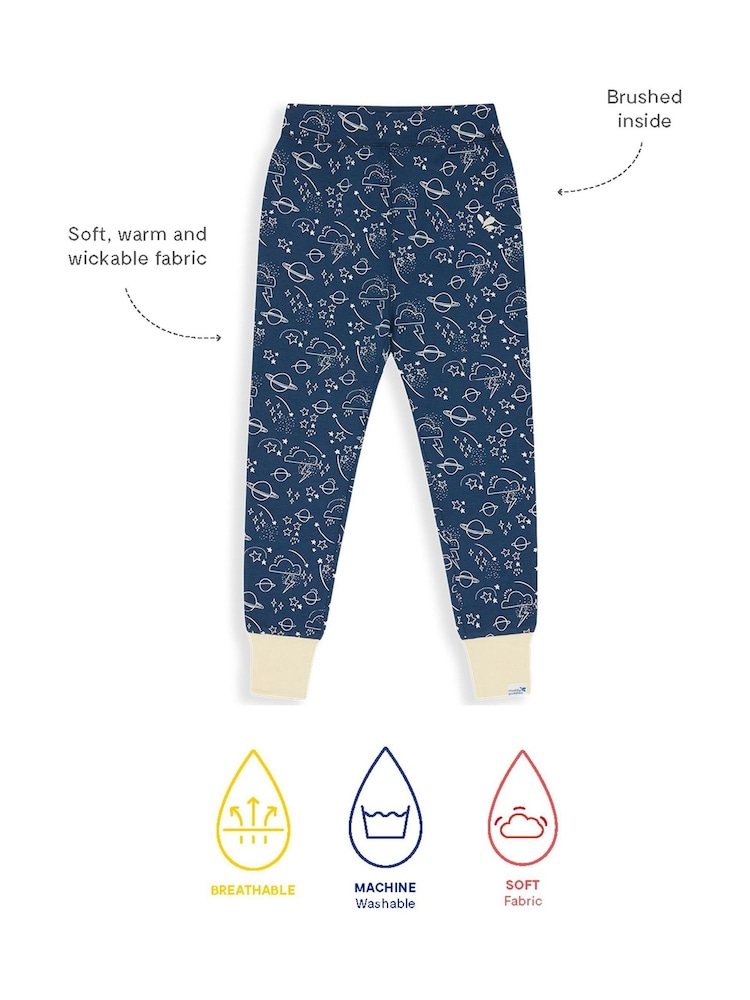 Muddy Puddles Navy Sky Muddy Puddles Thermal Baselayer Bottoms - Image 3 of 3