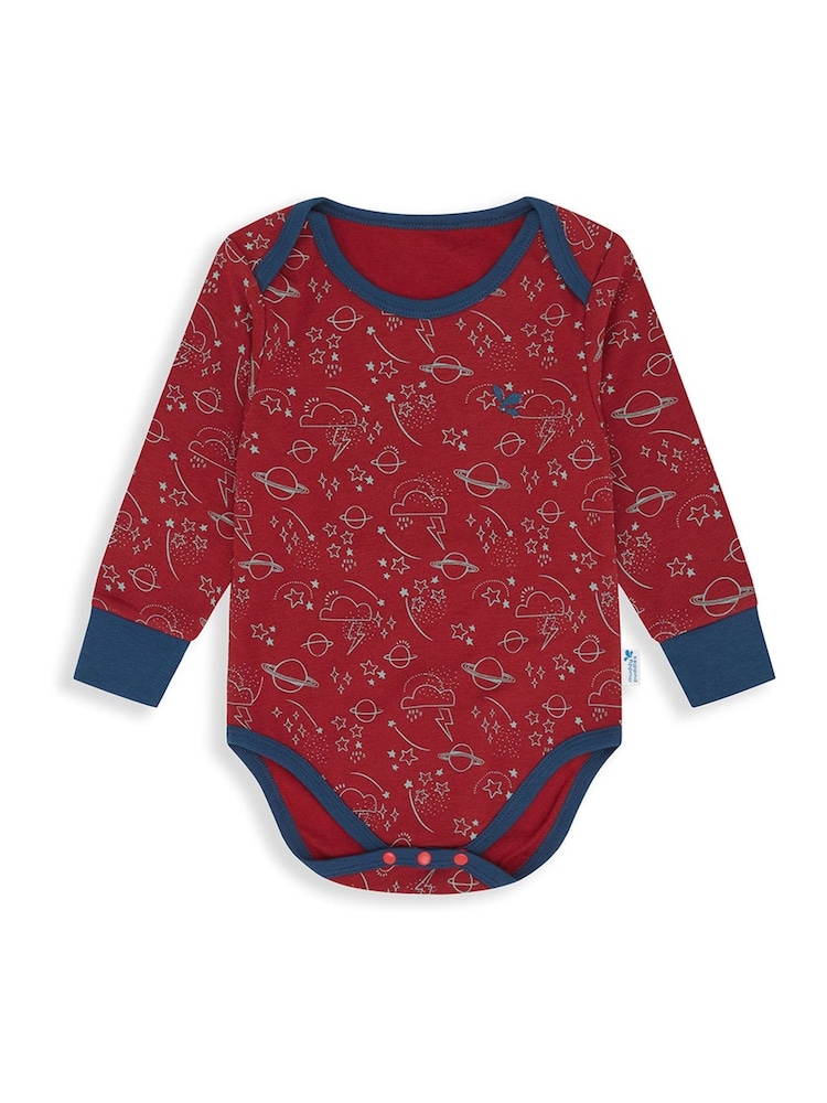 Muddy Puddles Red Sky Muddy Puddles Thermal Baselayer Babygrow - Image 1 of 2
