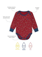 Muddy Puddles Red Sky Muddy Puddles Thermal Baselayer Babygrow - Image 2 of 2