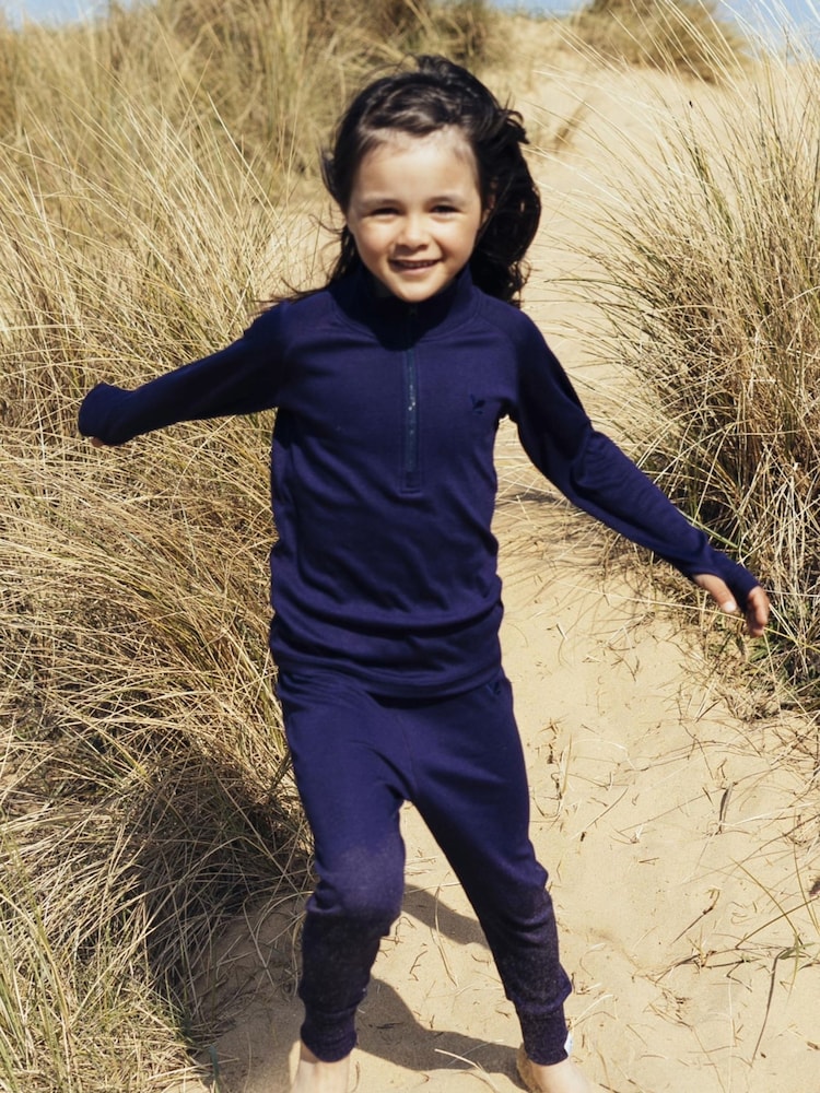 Muddy Puddles Navy Blue Muddy Puddles Thermal Baselayer Bottoms - Image 1 of 3