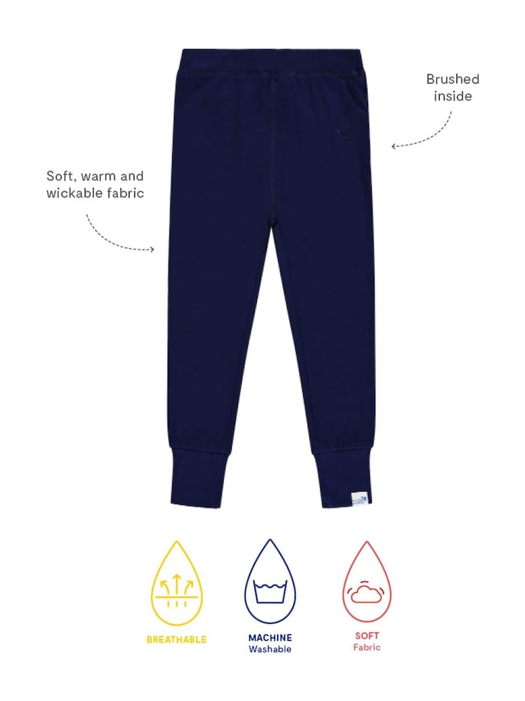 Muddy Puddles Navy Blue Muddy Puddles Thermal Baselayer Bottoms - Image 3 of 3