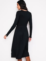Boden Black Petite Thea Long Sleeve Jersey Dress - Image 3 of 4