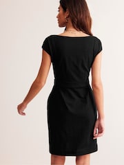 Boden Black Florrie Jersey 100% Cotton Dress - Image 3 of 5