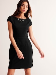 Boden Black Florrie Jersey 100% Cotton Dress - Image 4 of 5
