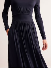 Boden Blue Thea Long Sleeve Jersey Dress - Image 2 of 4