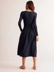 Boden Blue Thea Long Sleeve Jersey Dress - Image 3 of 4