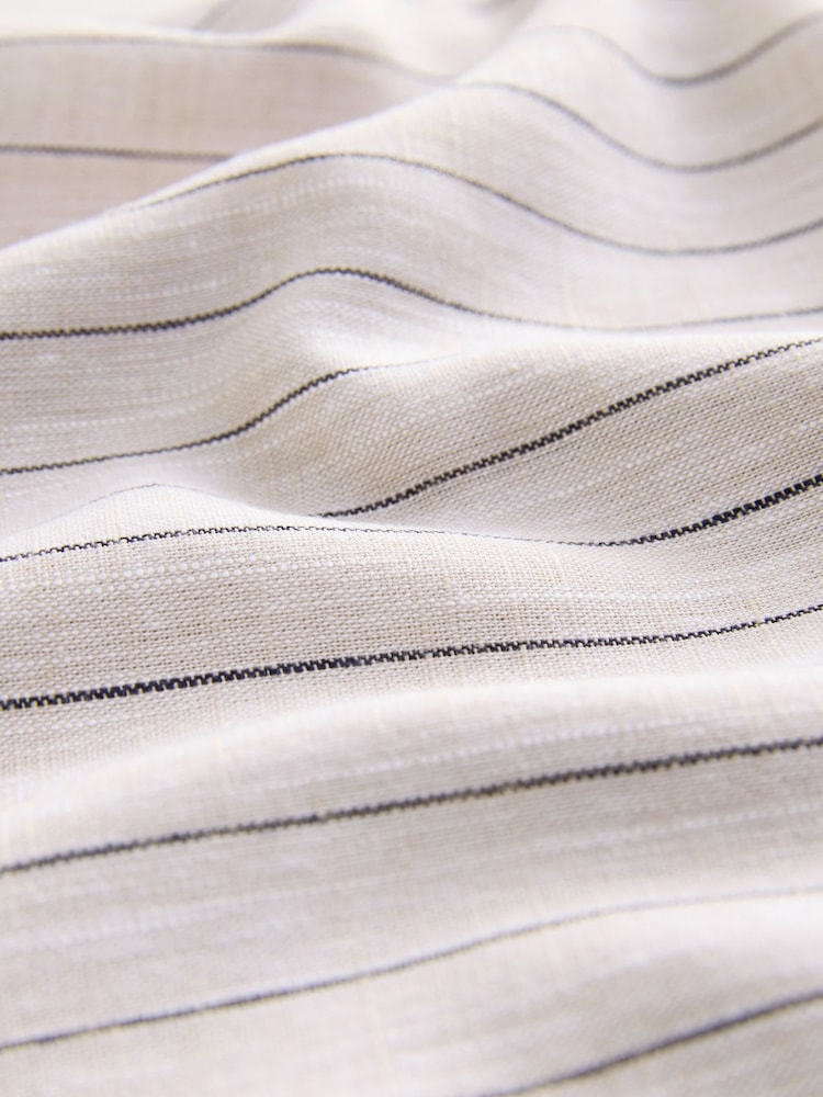 The Set Black/Ecru Stripe Dress 2 Pack with Linen - Image 13 of 13