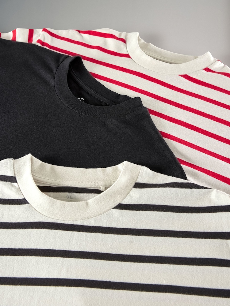 The Set 3er-Pack T-Shirt-Kleider in Midilänge aus 100 % schwerem Baumwollmaterial - Bild 9 von 9 The Set 3er-Pack T-Shirt-Kleider in Midilänge aus 100 % schwerem Baumwollmaterial - Bild 9 von 9