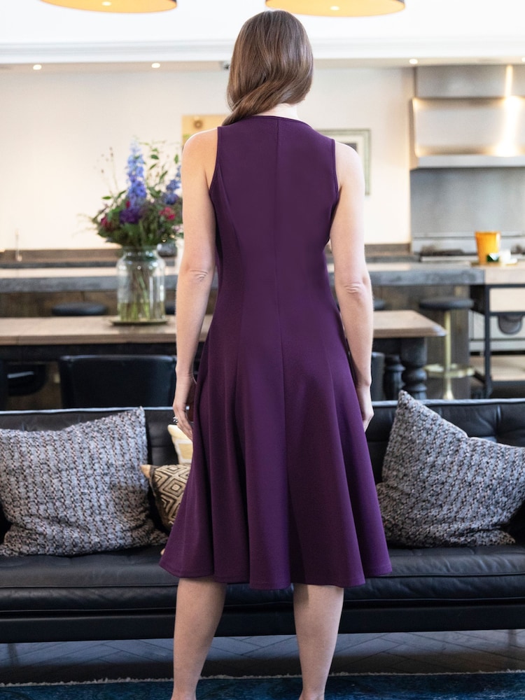 Buy Hot Squash Purple Petite Sleeveless A-Line Dress from Next Oman