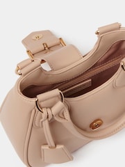Forever New Nude Signature Madison Buckle Moon Bag - Image 4 of 5