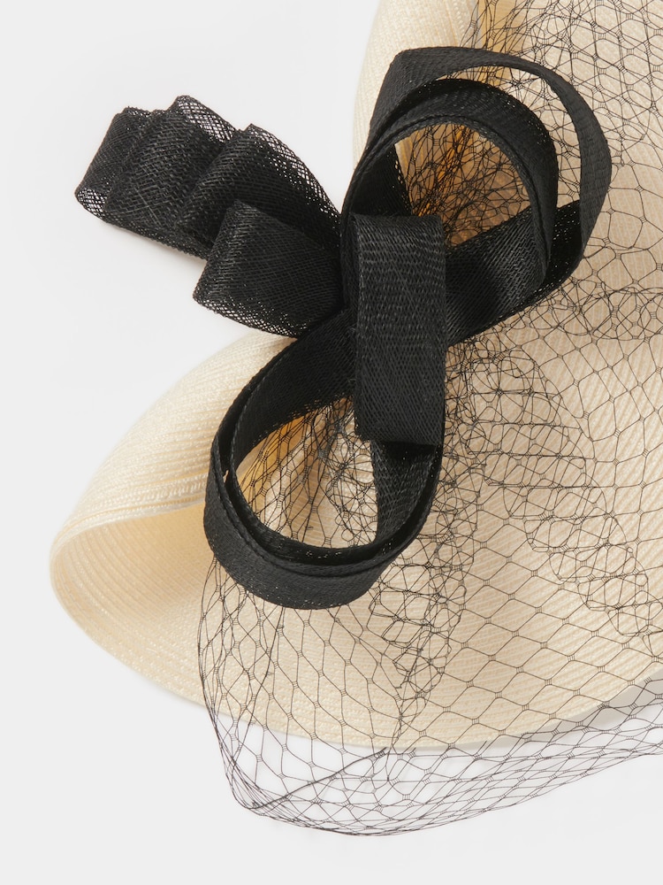 Forever New Cream Celia Woven Fascinator - Image 3 of 3