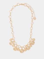 Forever New Gold Tone Signature Delia Disc Charms Necklace - Image 2 of 2