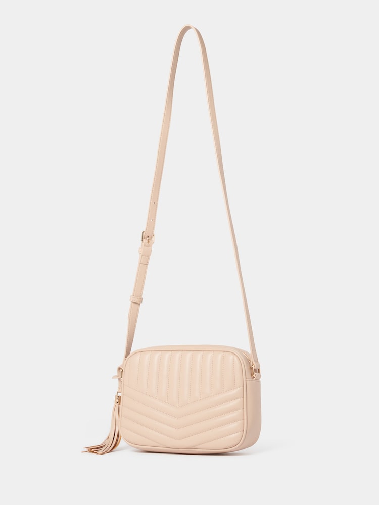 Forever New Nude Signature Quinn Quilted Camera Bag - Image 4 of 4