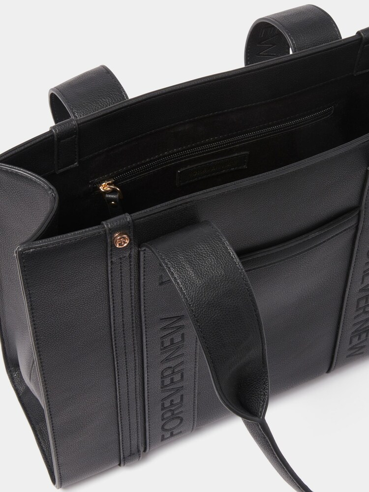 Forever New Black Signature Alison Structured Tote Bag - Image 4 of 4 Forever New Black Signature Alison Structured Tote Bag - Image 4 of 4