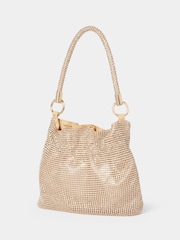 Forever New Gold Jess Sparkle Bag - Image 4 of 4