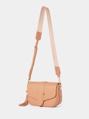 Forever New Brown Signature Thea Tassel Saddle Bag - Image 4 of 4