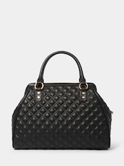 Forever New Black Signature Grace Quilted Tote Bag - Image 1 of 4
