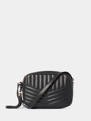 Forever New Black Signature Quinn Quilted Camera Bag - Image 1 of 4