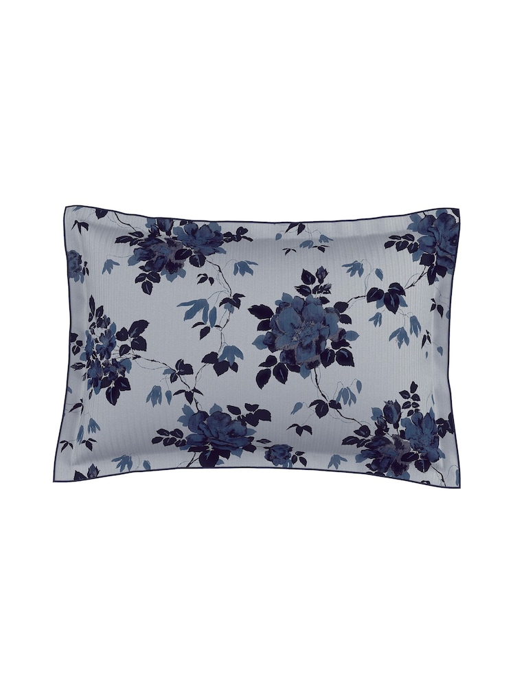 Bedeck of Belfast Midnight Blue Freya Duvet Cover and Pillowcase Set - Image 4 of 5