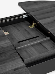 Black Bronx 4 to 6 Seater Extending Round Dining Table - Image 9 of 9