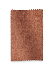 Rust Brown Linen Blend Eyelet Lined Curtains - Image 5 of 5