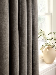 Cortinas premium forradas com ilhós pesados de chenille - Imagem 3 de 5